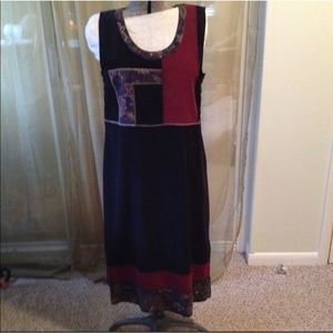 Mary McFadden fall jumper dress. Size M